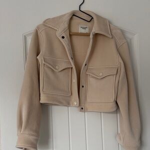 Abercrombie & Fitch Cream Crop Jacket